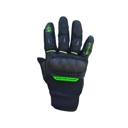MOTOTECH Urbane Carbon Gloves - Black + Green