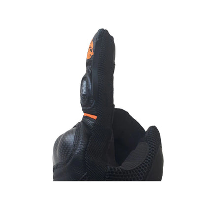 MOTOTECH Urbane Carbon Gloves - Black+Orange