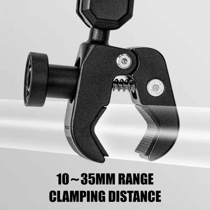 Motowolf CB2 Anti-Theft Heavy-Duty Crab Clamp Mount