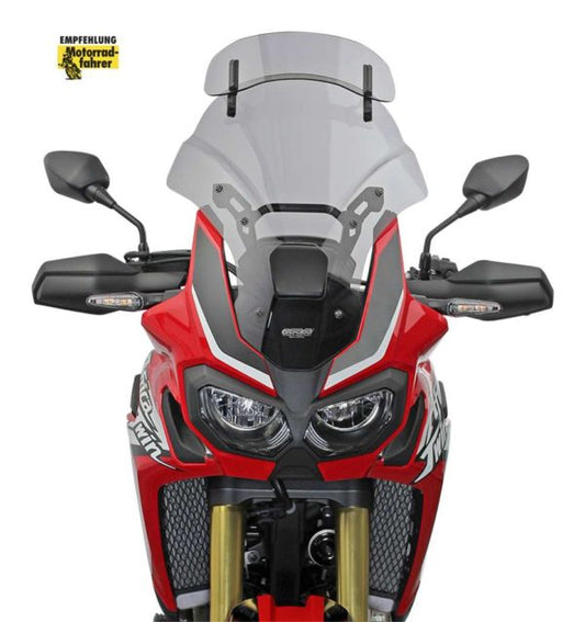 MRA Windscreen for Honda CRF 1000 L - Africa Twin (2017-20) - VT Smoke Grey - Riders Junction