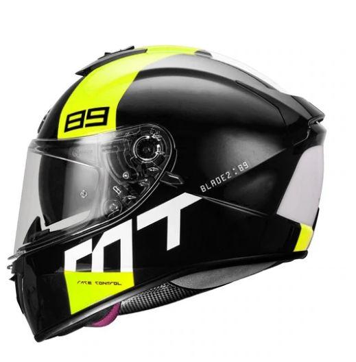 MT Blade 2SV 89 Motorcycle Helmet Flourescent Yellow- Riders Junction