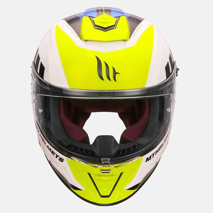 MT Blade 2SV Plus Motorcycle Helmet Gloss Fluorescent Yellow