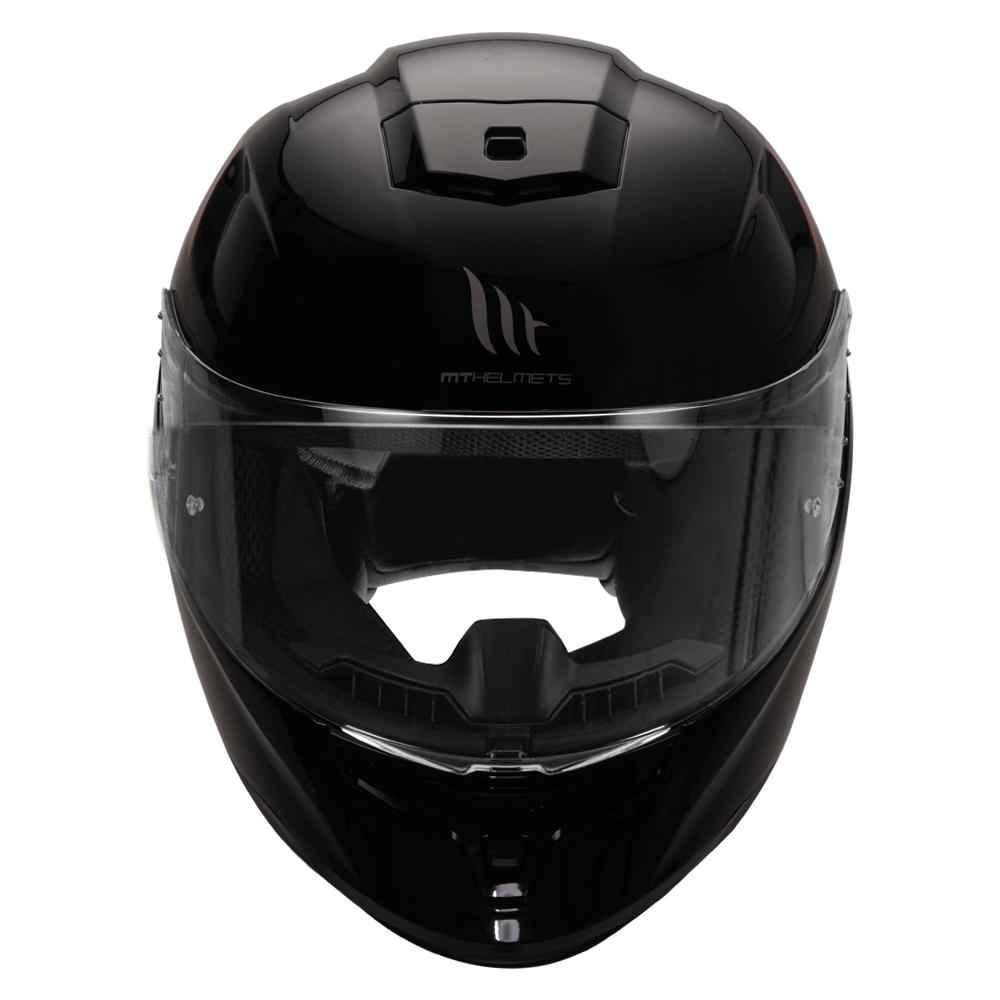 MT Hummer Solid Glossy Black Helmet