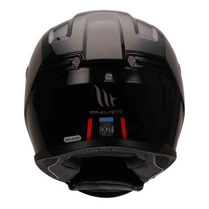 MT Hummer Solid Glossy Black Helmet