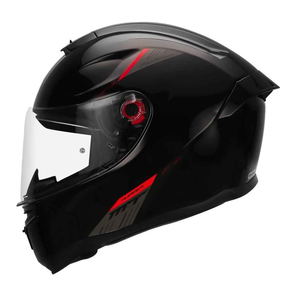 MT Hummer Solid Glossy Black Helmet