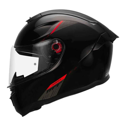 MT Hummer Solid Glossy Black Helmet