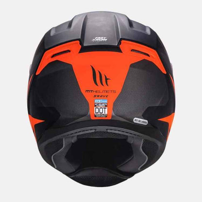 MT Helmet Hummer Brave Matt Orange