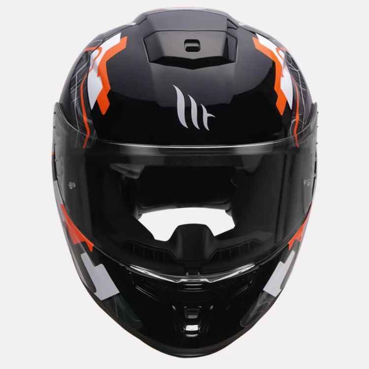MT Helmet Hummer Code Gloss Flourscent Orange