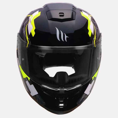 MT Helmet Hummer Code Gloss Flourscent Yellow