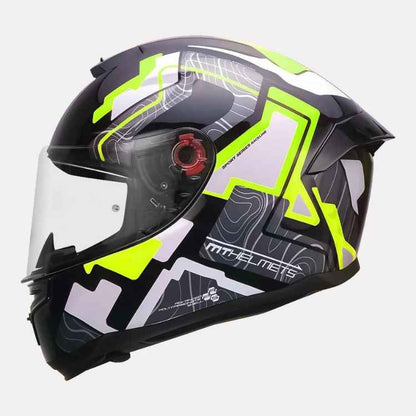 MT Helmet Hummer Code Gloss Flourscent Yellow