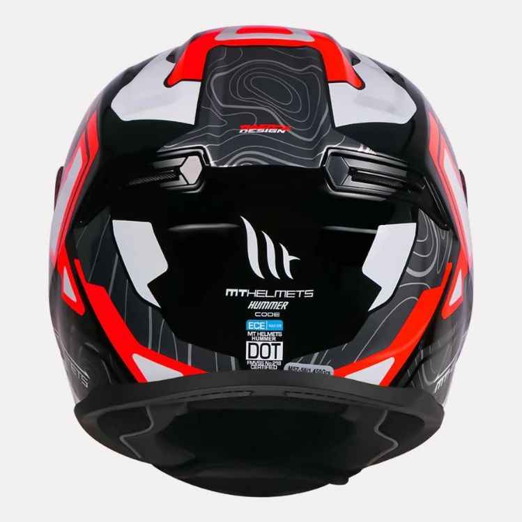 MT Helmet Hummer Code Gloss Red