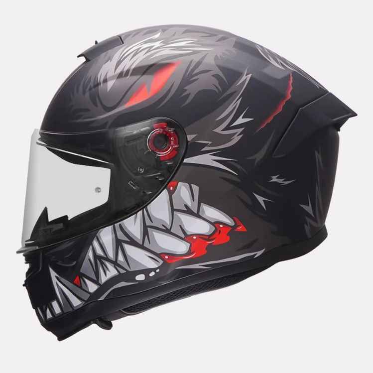 MT Helmet Hummer Lycan Matt Black