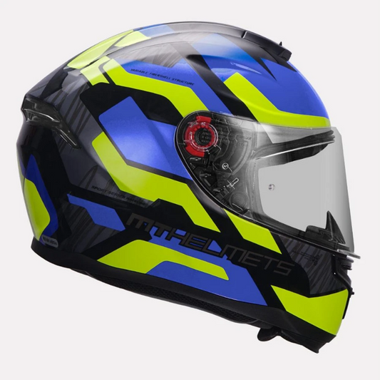 MT Helmet Hummer Scratch Gloss Blue