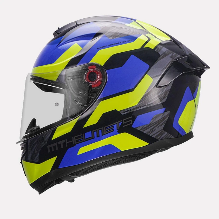 MT Helmet Hummer Scratch Gloss Blue