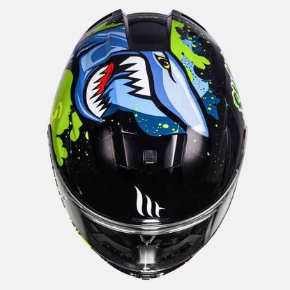 MT Helmet Hummer Shark Gloss Fluorescent Yellow