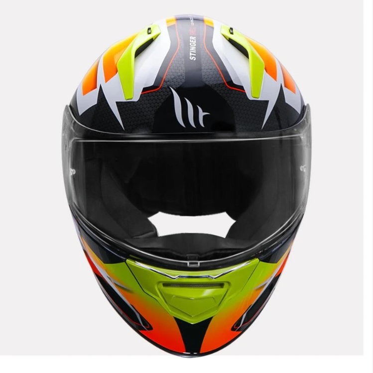 MT Helmet Stinger B Powered Gloss Fluorescenet Yellow