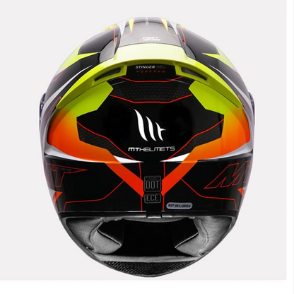 MT Helmet Stinger B Powered Gloss Fluorescent Yellow