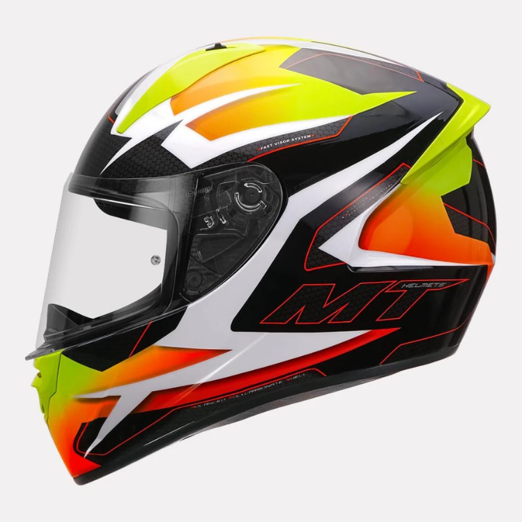MT Helmet Stinger B Powered Gloss Fluorescent Yellow