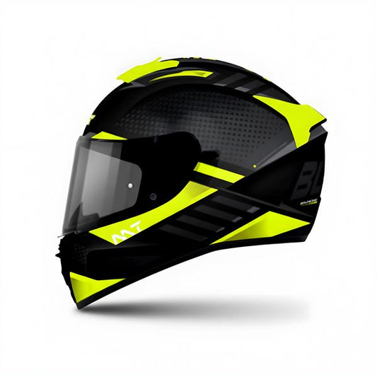 MT Helmets Blade 2 SV Rhapsody B3 FLuor Matt Black Neon