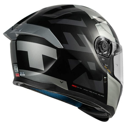 MT Helmets Hummer Air F2 Gloss Black Grey