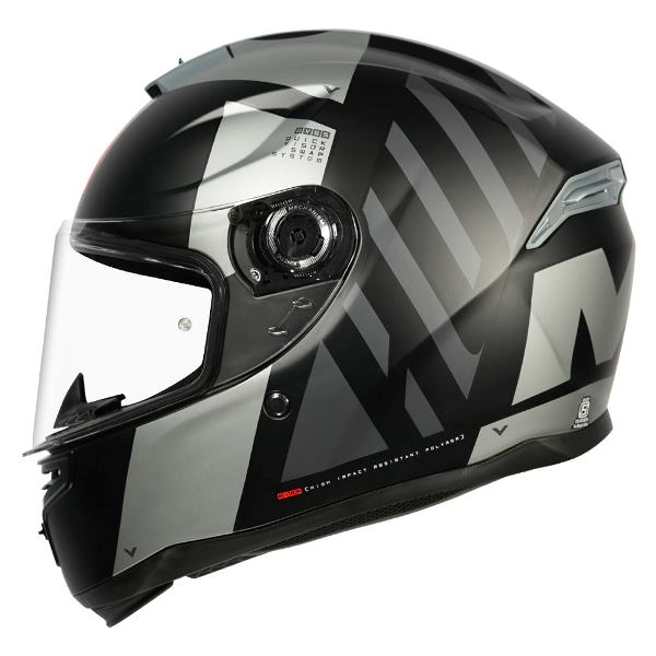 MT Helmets Hummer Air F2 Matt Black Grey