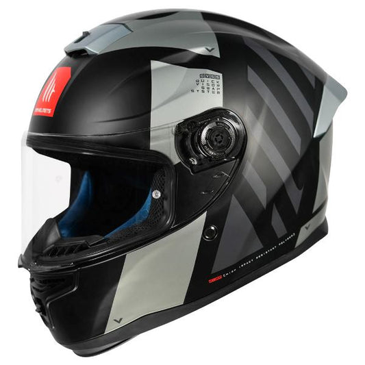 MT Helmets Hummer Air F2 Gloss Black Grey