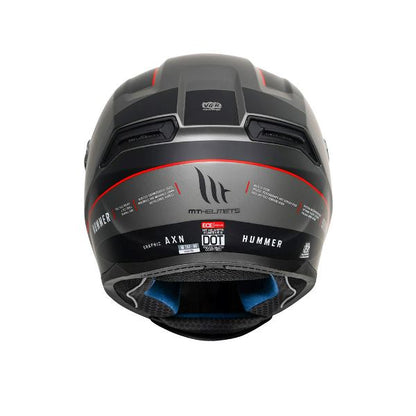 MT Helmets Hummer Axn C15 Gloss Flour Red