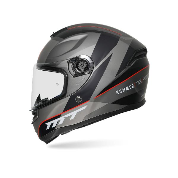 MT Helmets Hummer Axn C15 Gloss Black Grey