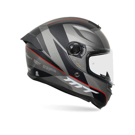 MT Helmets Hummer Axn C15 Matt Flour Red