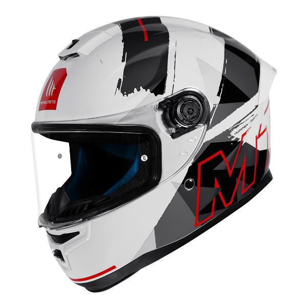 MT Helmets Hummer Monti A5 Gloss White Helmet