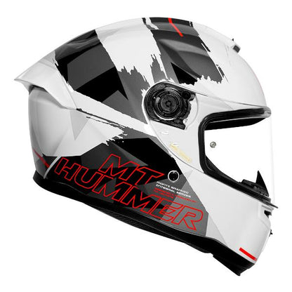 MT Helmets Hummer Monti A5 Matt White Helmet
