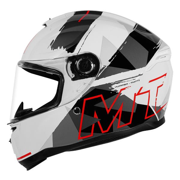 MT Helmets Hummer Monti A5 Matt White Helmet