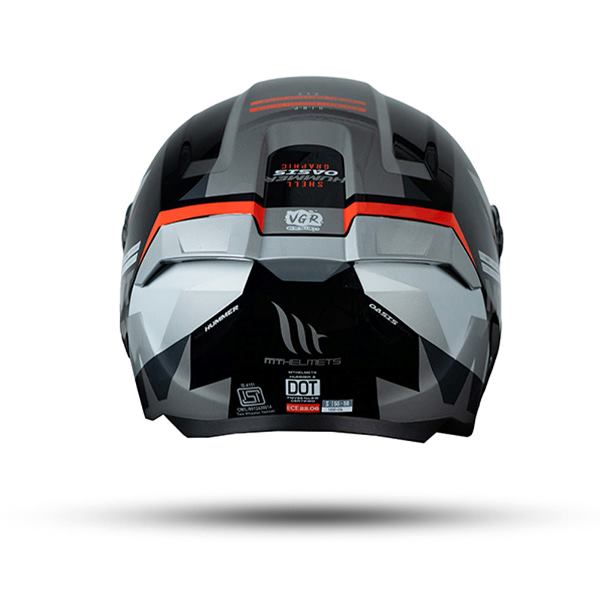 MT Helmets Hummer Oasis A1 Gloss Black White Red