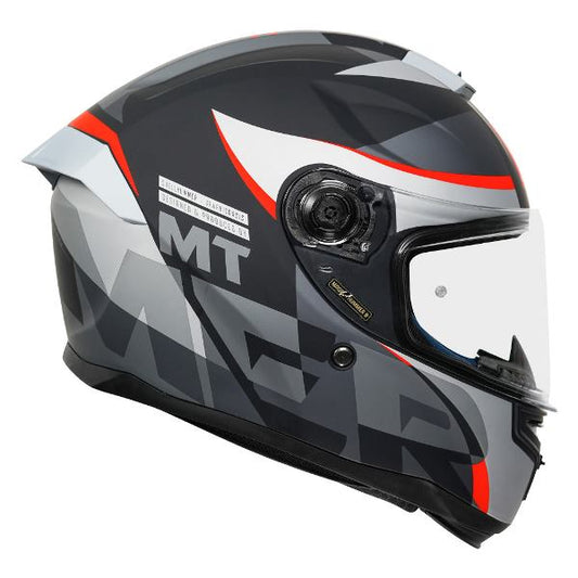 MT Helmets Hummer Oasis A1 Matt Black White Red