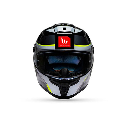 MT Helmets Hummer Oasis B3 Gloss Black Fluro Yellow