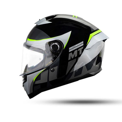 MT Helmets Hummer Oasis B3 Matt Black Fluro Yellow