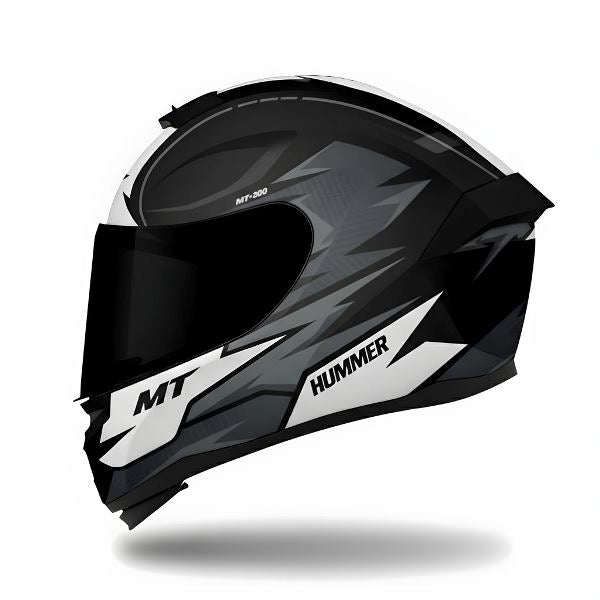 MT Helmets Hummer Shine B0 Matt Black Gery