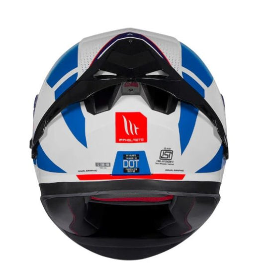 MT Helmets Thunder 3 SV Pro Arual A0 Gloss White Blue Red