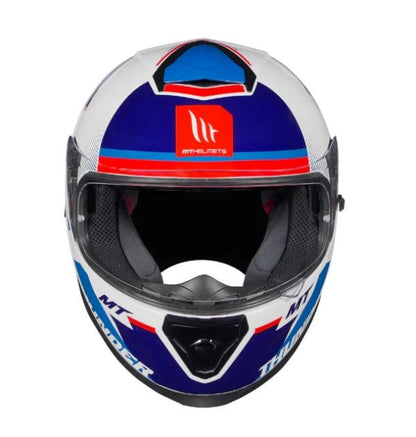 MT Helmets Thunder 3 SV Pro Arual A0 Gloss White Blue Red