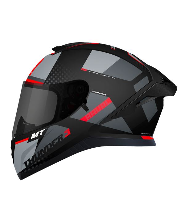 MT Helmets Thunder 3 SV Pro Arual B1 Helmet Gloss Grey Black Pink