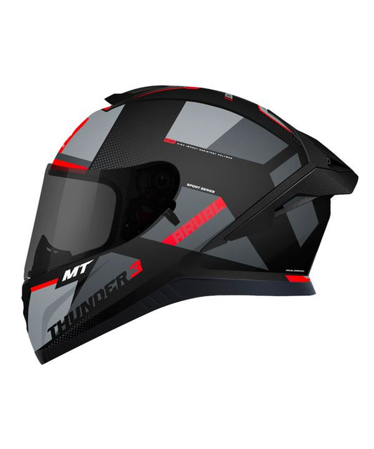 MT Helmets Thunder 3 SV Pro Arual B1 Helmet Matt Grey Black Pink