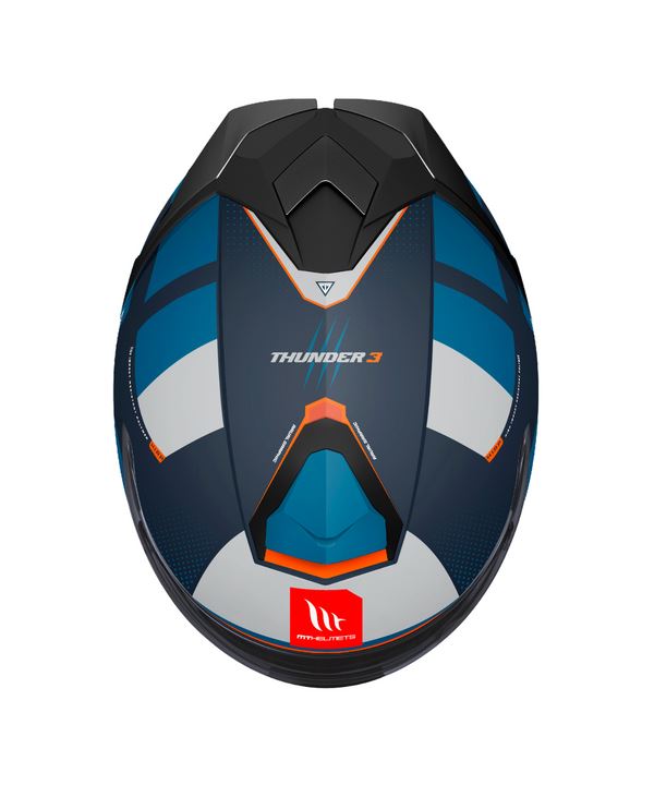 MT Helmets Thunder 3 SV Pro Arual C7 Matt Grey Blue Orange