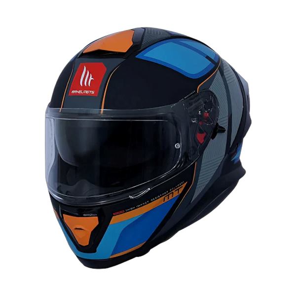 MT Helmets Thunder 3 SV Pro Nova B2 Matt Blue Grey Orange