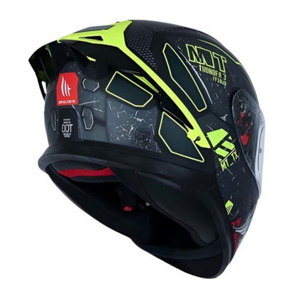 MT Helmets Thunder 3 SV Pro TX C2 Matt Black Grey Neon Yellow
