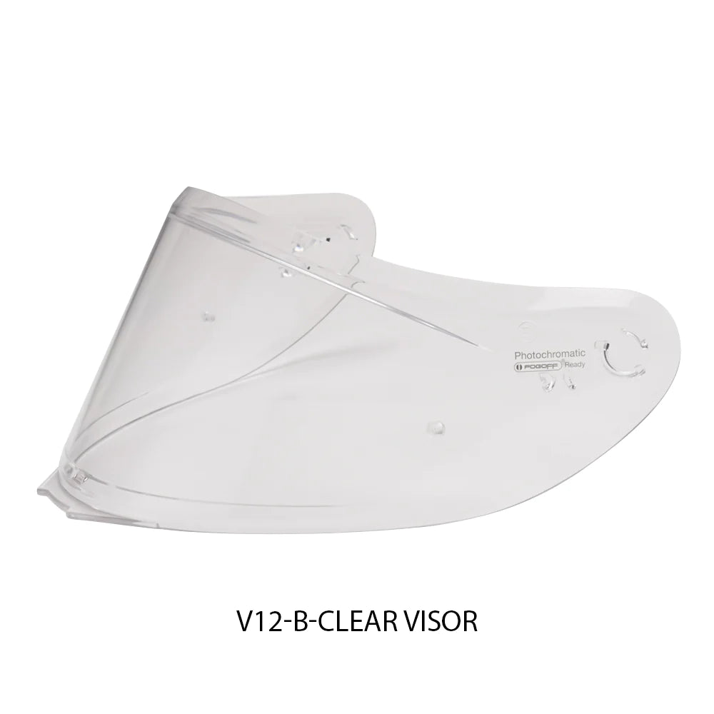 MT Helmets - V12 B Pin-Lock Ready Clear Visor (STINGER B)