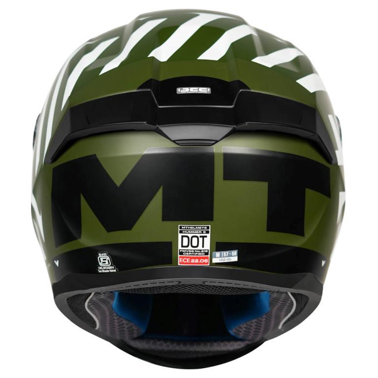 3 4 motorcycle helmets military green MT Hummer B Air Helmet - Matt Military Green