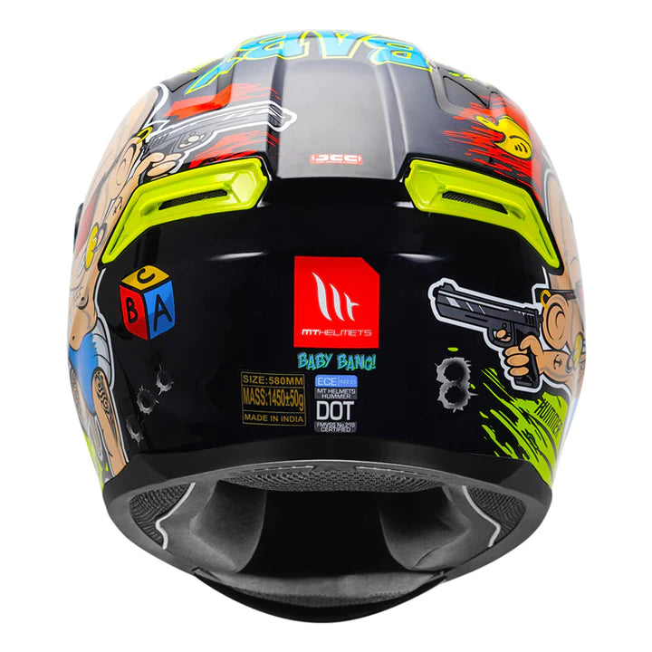 MT Hummer Baby Bang Helmet - Fluorescent Yellow