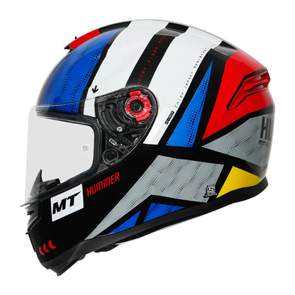 MT Hummer Flex Helmet - Glossy White
