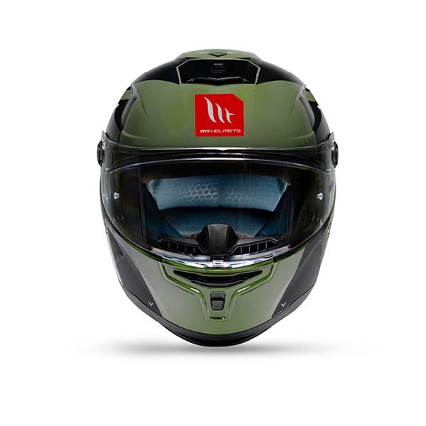 MT Helmets Hummer Air C6 Gloss Green Black White