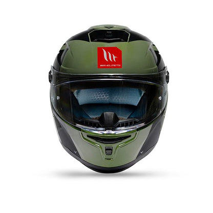 MT Helmets Hummer Air C6 Gloss Green Black White